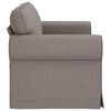 vidaXL Canap&eacute; Taupe 215 x 82 x 80 cm tissu