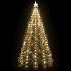 vidaXL Guirlande lumineuse filet d'arbre de Noël 250 LED 250 cm
