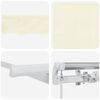 vidaXL Auvent R&eacute;tractable Cr&egrave;me 300 x 200 cm tissu