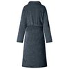 vidaXL Robe de bain sans capuche Bleu marine l Flanelle