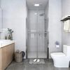 vidaXL Porte de douche ESG transparent 86x190 cm