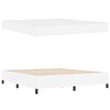 vidaXL Cadre de lit avec matelas Blanc 180 x 200 cm tissu