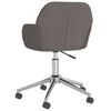 vidaXL Chaise pivotante de bureau Gris fonc&eacute; Tissu