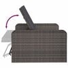 vidaXL Salon de jardin 2 pcs avec coussins Résine tressée Gris