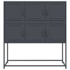 vidaXL Buffet anthracite 100,5x39x107 cm acier