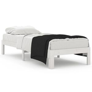 vidaXL Cadre de lit sans matelas blanc 75x190 cm