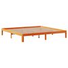 vidaXL Cadre de lit sans matelas cire marron 180x200cm bois pin massif