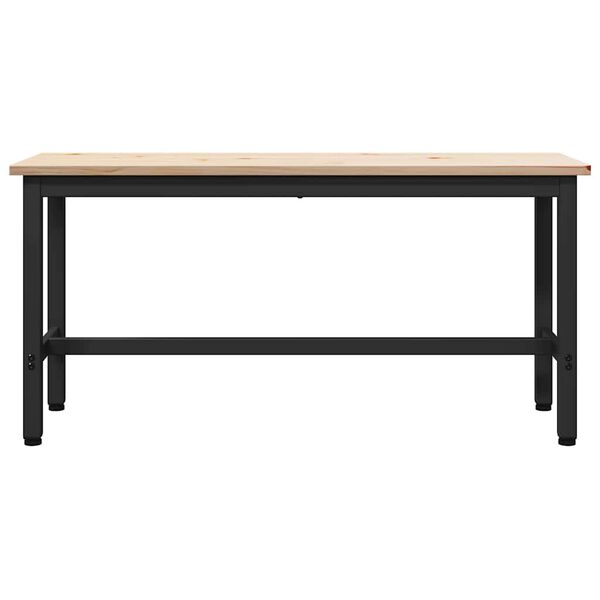 vidaXL Banc de salle &agrave; manger Naturel 100 x 32,5 x 49 cm