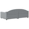 vidaXL Lit de repos sans matelas gris clair 90x190 cm tissu