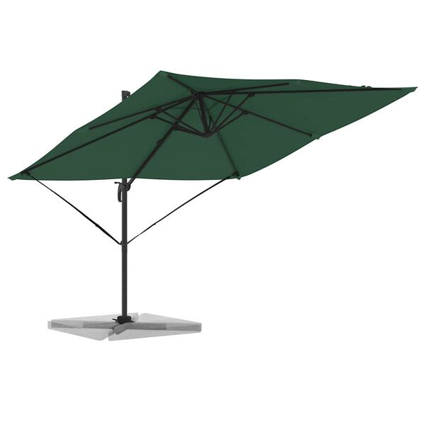 vidaXL Parasol Roma Vert 286 x 284 x 265 cm Aluminium et polyester