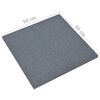 vidaXL Carreaux de protection antichoc 12pcs Caoutchouc 50x50x3cm Gris