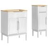 vidaXL Ensemble de mobilier de salle de bain FLORO 2 pcs Blanc