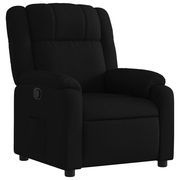 vidaXL Fauteuil inclinable Noir Tissu