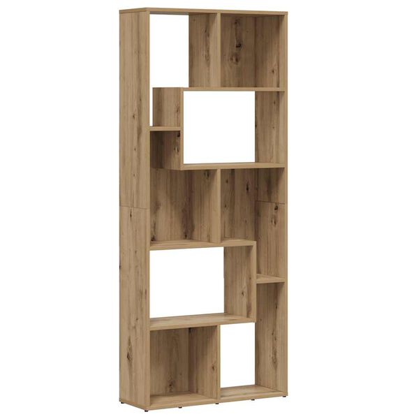 vidaXL Biblioth&egrave;que Artisan Ch&ecirc;ne 67x24x161 cm Bois d'ing&eacute;nierie