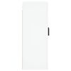 vidaXL Armoires murales 2 pcs blanc bois d'ing&eacute;nierie