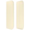 vidaXL T&ecirc;te de lit avec oreilles Cr&egrave;me 163x16x78/88 cm Similicuir