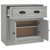 vidaXL Buffet sonoma gris 70x35,5x67,5 cm bois d'ing&eacute;nierie