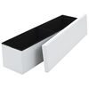vidaXL Banc de rangement pliable Similicuir 150 x 38 x 38 cm Blanc