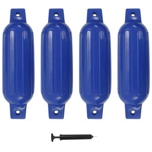 vidaXL Pare-choc de bateau 4 pcs bleu 41x11,5 cm PVC