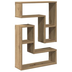 vidaXL &Eacute;tag&egrave;res cube murales 2 pcs ch&ecirc;ne artisanal bois d'ing&eacute;nierie