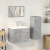 vidaXL Ensemble de meubles de salle de bain 4 pcs gris b&eacute;ton