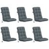 vidaXL Coussins de Chaise &agrave; Dossier Haut en 6 Pi&egrave;ces VIANEN 6 pc