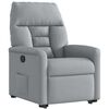 vidaXL Fauteuil inclinable Gris clair Tissu