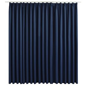 vidaXL Rideau occultant avec crochets Bleu 290x245 cm