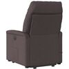 vidaXL Fauteuil inclinable de massage Marron fonc&eacute; Tissu