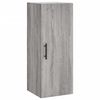 vidaXL Buffet haut Sonoma gris 34,5x34x180 cm Bois d'ing&eacute;nierie