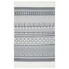 vidaXL Tapis Gris et blanc 160x230 cm Coton