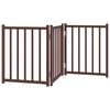 vidaXL Barri&egrave;re pour chien pliable 3 panneaux 150 cm bois sapin massif