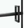 vidaXL &Eacute;cran de douche de bain Noir et Transparent 116 x 68 x 128 cm