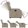 vidaXL Fauteuil inclinable Cappuccino Similicuir