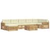 vidaXL Ensemble de canap&eacute;s d'ext&eacute;rieur 8 pc 7 place Blanc et cr&egrave;me