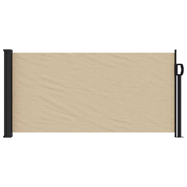 vidaXL Auvent lat&eacute;ral r&eacute;tractable beige 100x500 cm