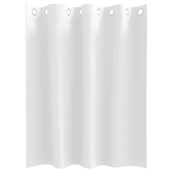 vidaXL Rideaux occultants avec anneaux 2 pcs Blanc pur 140 x 140 cm