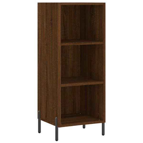 vidaXL Buffet ch&ecirc;ne marron 34,5x32,5x90 cm bois d'ing&eacute;nierie