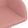 vidaXL Chaise pivotante de salle &agrave; manger Rose Velours