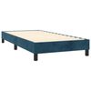 vidaXL Sommier &agrave; lattes de lit avec matelas Bleu fonc&eacute; 90x190 cm