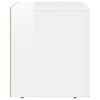 vidaXL Meuble TV Blanc brillant 60 x 35 x 40 cm Bois d'ing&eacute;nierie