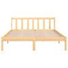 vidaXL Cadre de lit sans matelas bois massif 140x190 cm