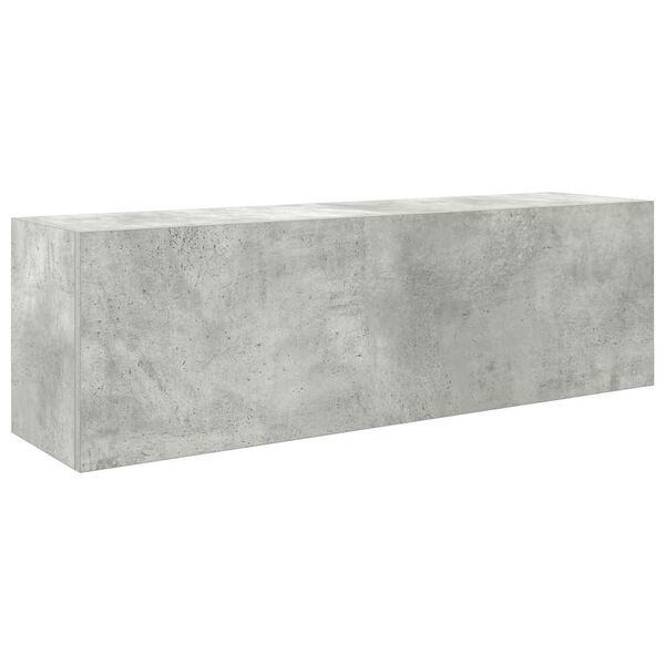 vidaXL Armoire murale de bain gris b&eacute;ton 100x25x30cm bois d'ing&eacute;nierie