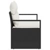 vidaXL Canap&eacute; de jardin avec coussin 120 x 62 x 69 cm polyrotin