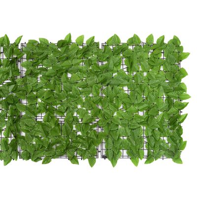 vidaXL Écran de balcon avec feuilles vert 600x75 cm