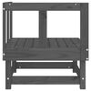 vidaXL Canapés d'angle de jardin 2 pcs gris bois de pin massif
