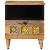 vidaXL Cabinet de chevet Naturel 40 x 33 x 46 cm Bois de mangue massif