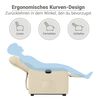 vidaXL Fauteuil inclinable &eacute;lectrique cr&egrave;me tissu
