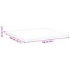 vidaXL Surmatelas Blanc 160 x 200 cm Tissu Jacquard