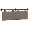 vidaXL T&ecirc;te de lit suspendue Gris PU antique